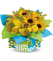 Teleflora's Sunny Birthday Present from Victor Mathis Florist in Louisville, KY